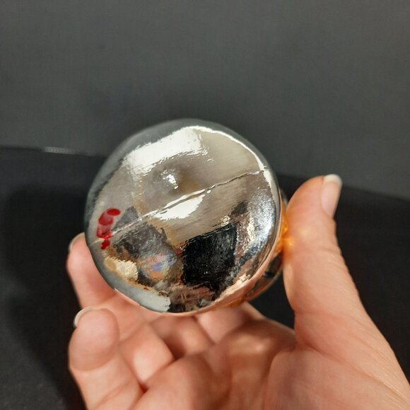 Vintage Old World Christmas Mercury Glass Carousel Glass Ornament West Germany - Picture 4 of 4